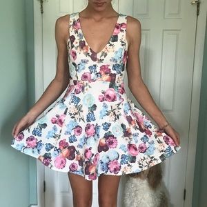 Beautiful white floral dress